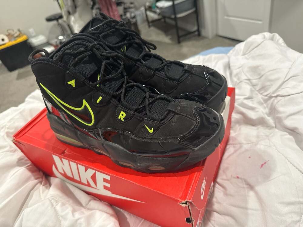 Nike Air Max Uptempo 95 Black Volt In Size 9